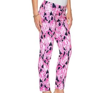 Lilly Pulitzer Kelly Skinny Flamingo Ankle Pants